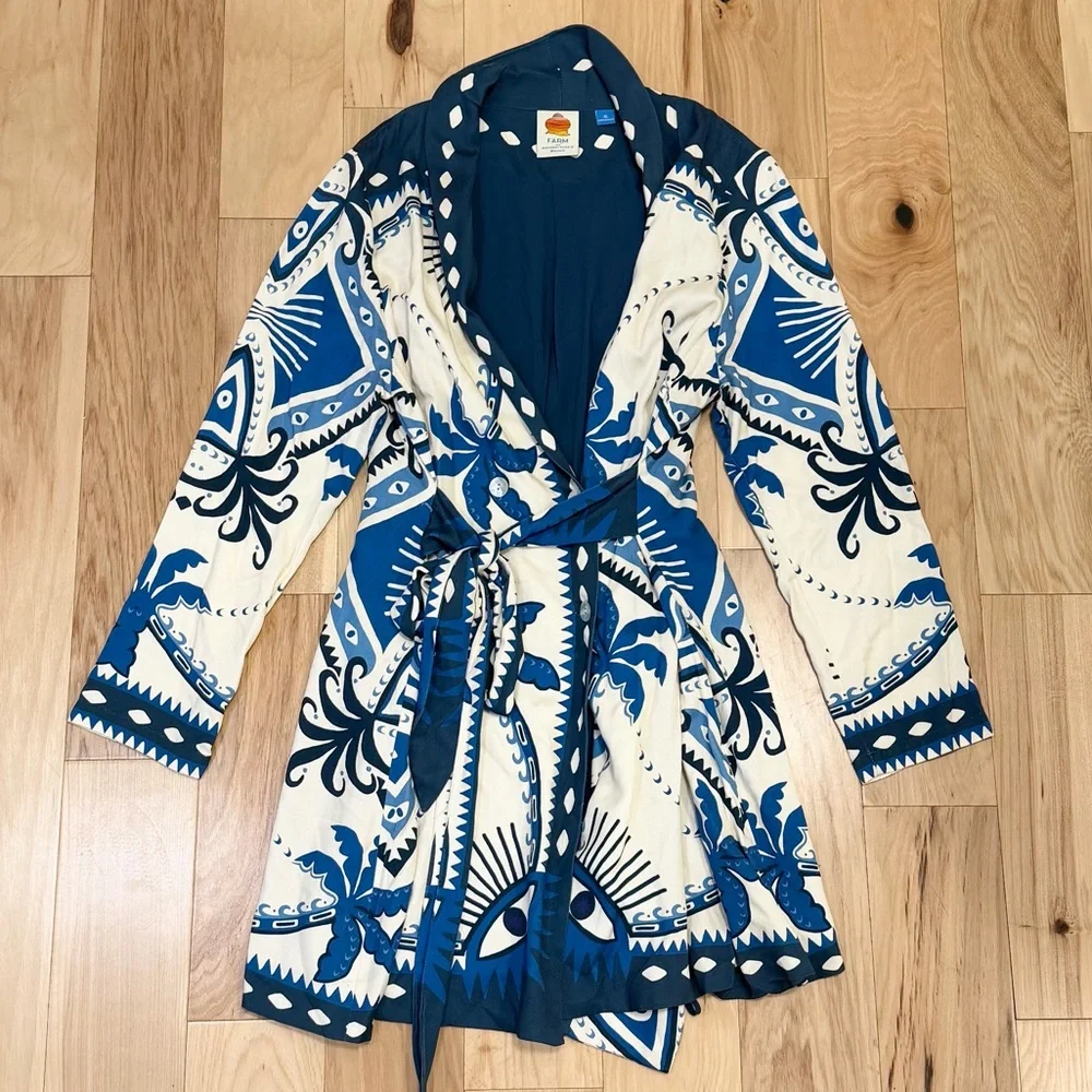 Farm Rio Anthropologie Women’s Long Sleeve Blazer Dress